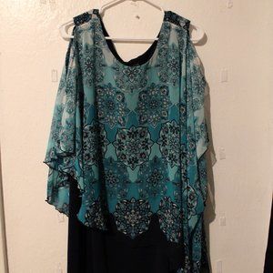 Blue Mid-Length Dress